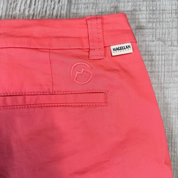 Magellan Outdoors Coral Happy Camper 4'' Shorty Shorts Womens 4 Mid Rise Stretch - Picture 4 of 7